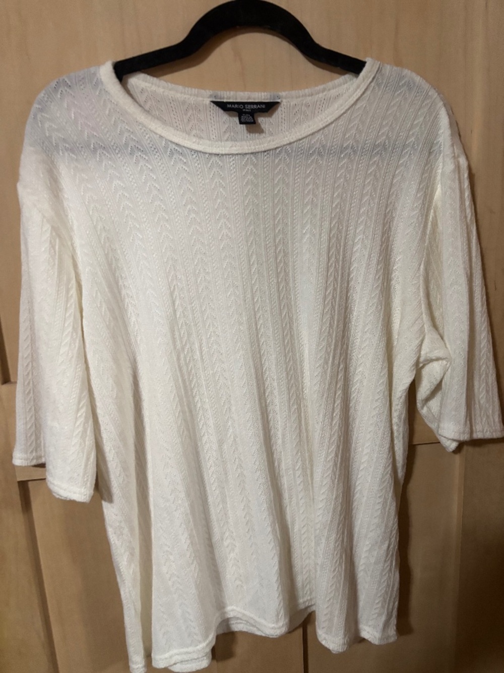 White knitted top